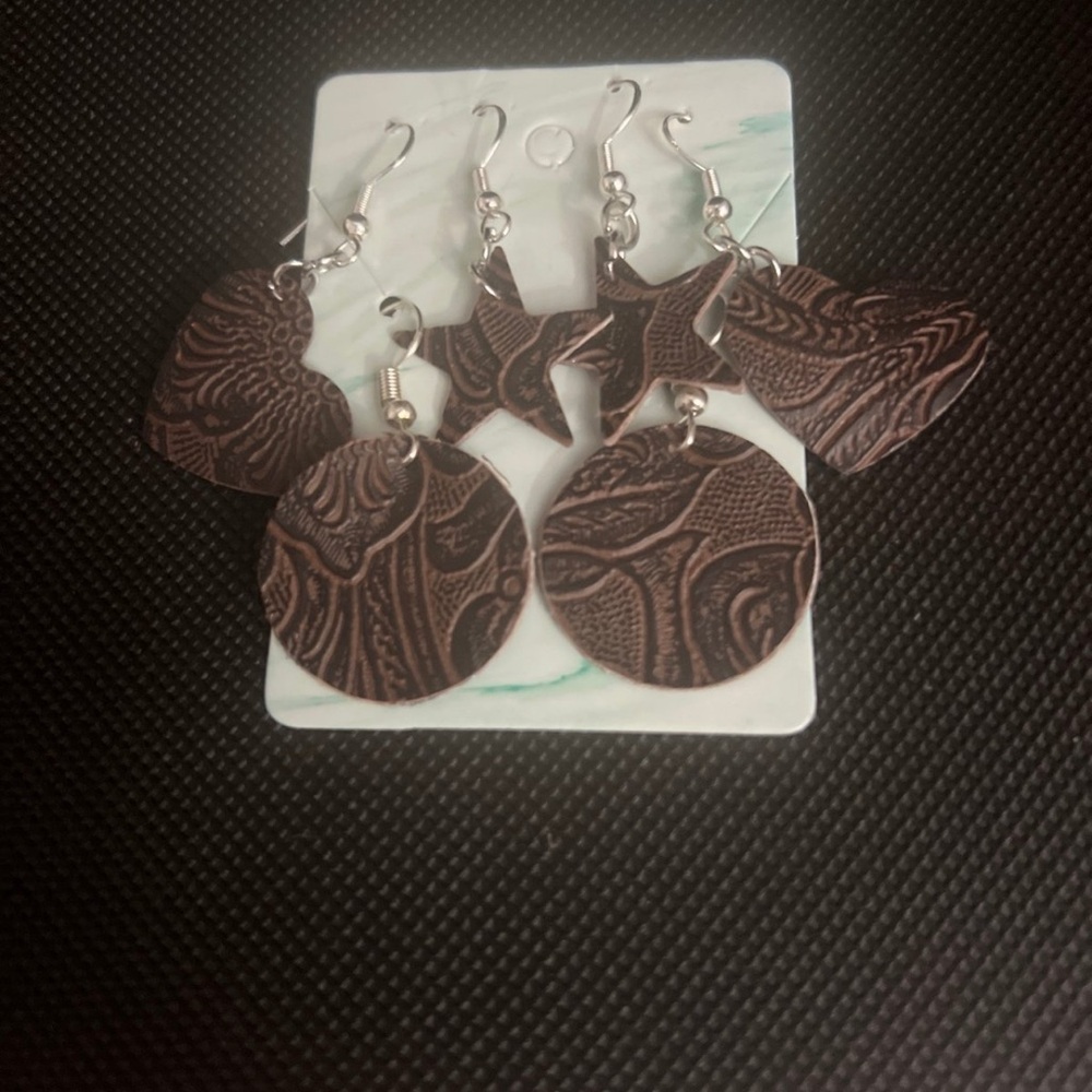 Faux Leather Earrings Bundle